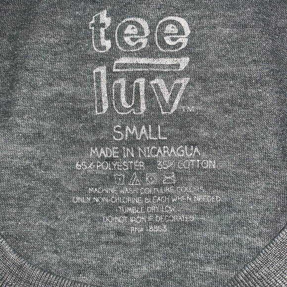 ✅ Tee Luv Gray GENIUS T-Shirt Small - Picture 3 of 6